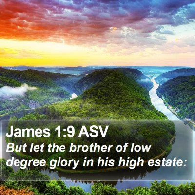 James 1:9 ASV Bible Verse Image