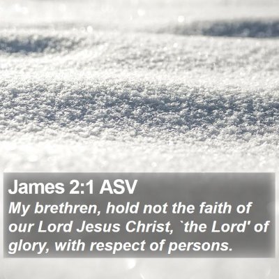 James 2:1 ASV Bible Verse Image