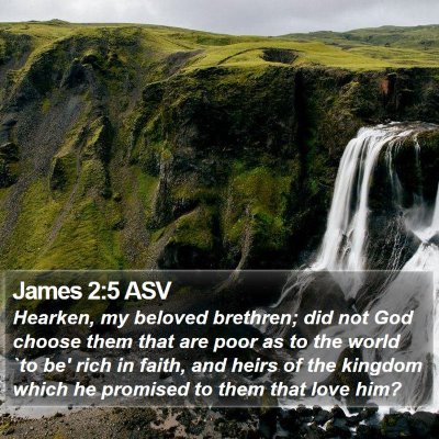 James 2:5 ASV Bible Verse Image