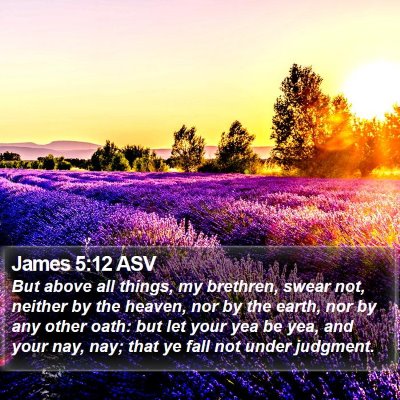 James 5:12 ASV Bible Verse Image