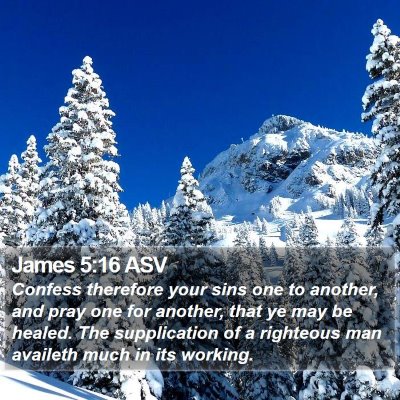 James 5:16 ASV Bible Verse Image