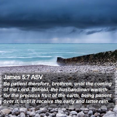 James 5:7 ASV Bible Verse Image