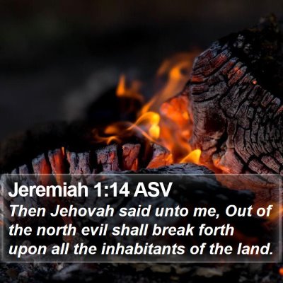Jeremiah 1:14 ASV Bible Verse Image