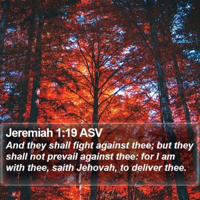 Jeremiah 1:19 ASV Bible Verse Image