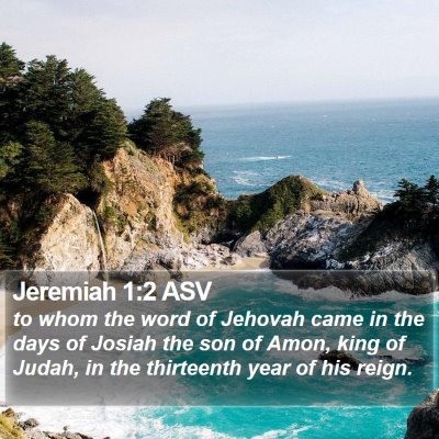 Jeremiah 1:2 ASV Bible Verse Image