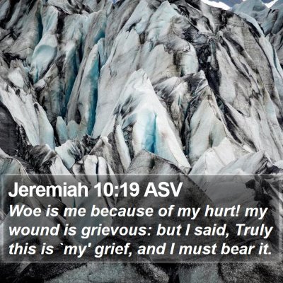 Jeremiah 10:19 ASV Bible Verse Image