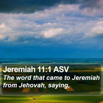 Jeremiah 11:1 ASV Bible Verse Image