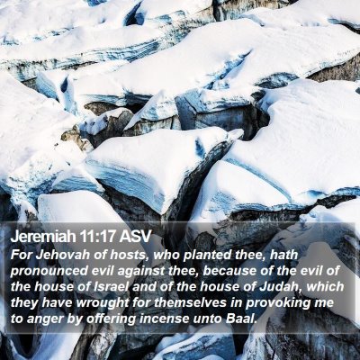 Jeremiah 11:17 ASV Bible Verse Image