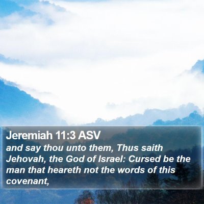 Jeremiah 11:3 ASV Bible Verse Image