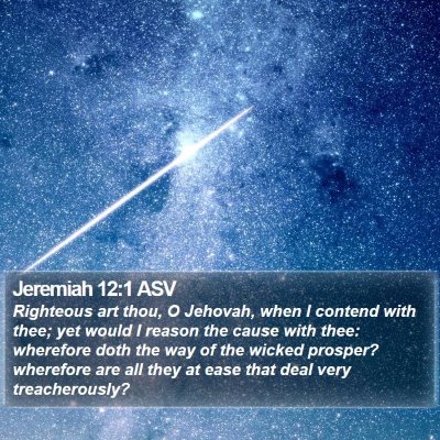 Jeremiah 12:1 ASV Bible Verse Image