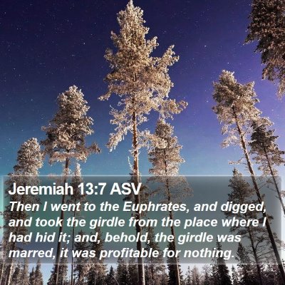 Jeremiah 13:7 ASV Bible Verse Image