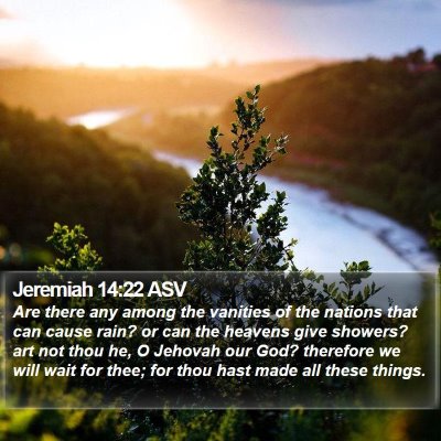 Jeremiah 14:22 ASV Bible Verse Image