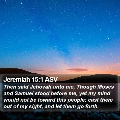 Jeremiah 15:1 ASV Bible Verse Image