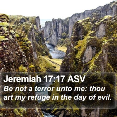 Jeremiah 17:17 ASV Bible Verse Image
