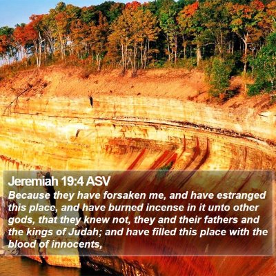Jeremiah 19:4 ASV Bible Verse Image