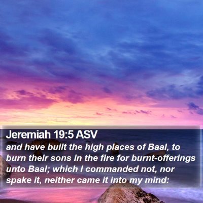Jeremiah 19:5 ASV Bible Verse Image