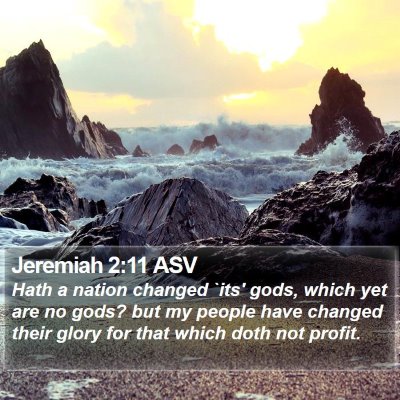 Jeremiah 2:11 ASV Bible Verse Image