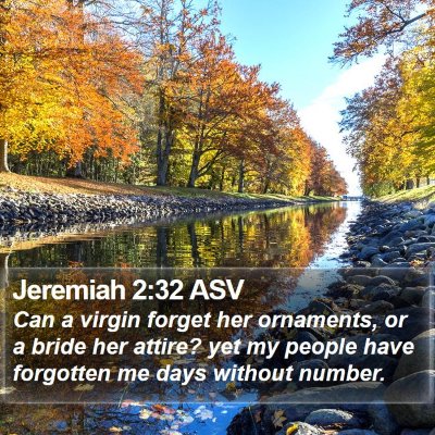 Jeremiah 2:32 ASV Bible Verse Image