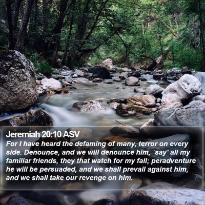 Jeremiah 20:10 ASV Bible Verse Image