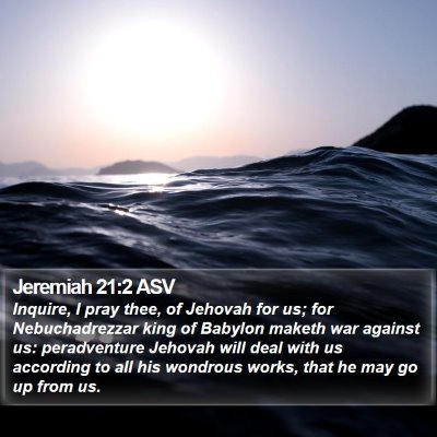 Jeremiah 21:2 ASV Bible Verse Image