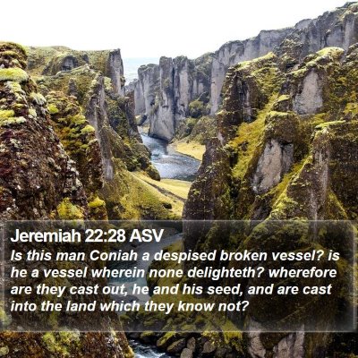Jeremiah 22:28 ASV Bible Verse Image
