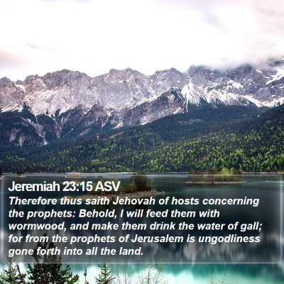 Jeremiah 23:15 ASV Bible Verse Image