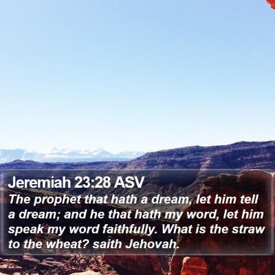 Jeremiah 23:28 ASV Bible Verse Image
