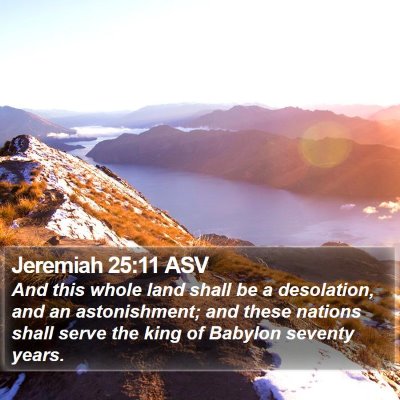 Jeremiah 25:11 ASV Bible Verse Image