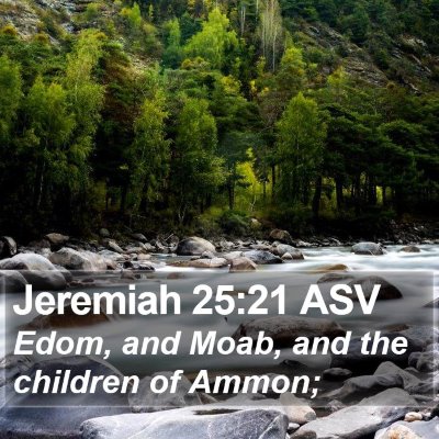 Jeremiah 25:21 ASV Bible Verse Image
