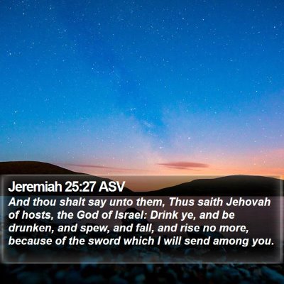 Jeremiah 25:27 ASV Bible Verse Image