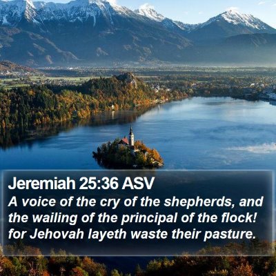 Jeremiah 25:36 ASV Bible Verse Image