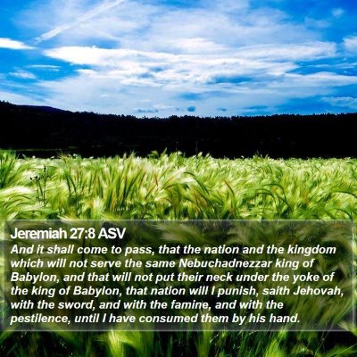 Jeremiah 27:8 ASV Bible Verse Image