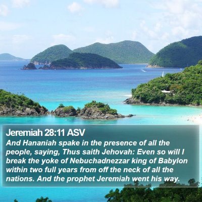 Jeremiah 28:11 ASV Bible Verse Image