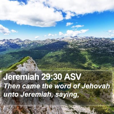 Jeremiah 29:30 ASV Bible Verse Image
