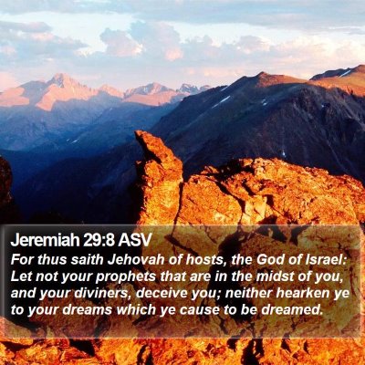 Jeremiah 29:8 ASV Bible Verse Image