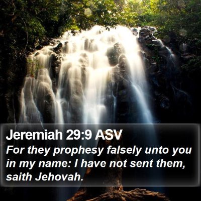 Jeremiah 29:9 ASV Bible Verse Image