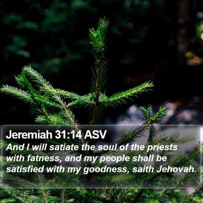 Jeremiah 31:14 ASV Bible Verse Image