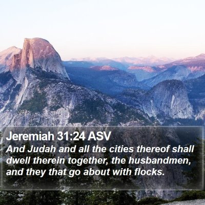 Jeremiah 31:24 ASV Bible Verse Image
