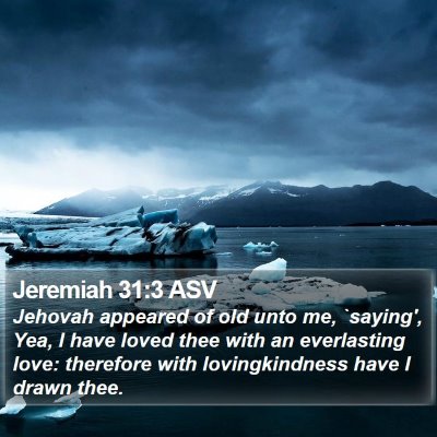 Jeremiah 31:3 ASV Bible Verse Image
