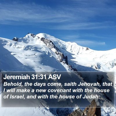 Jeremiah 31:31 ASV Bible Verse Image