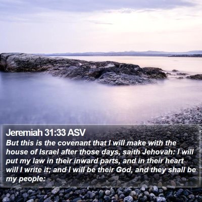 Jeremiah 31:33 ASV Bible Verse Image