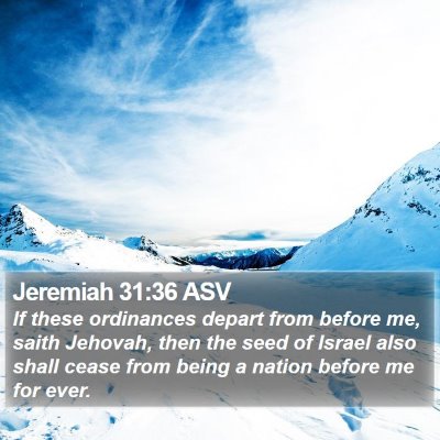 Jeremiah 31:36 ASV Bible Verse Image