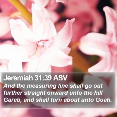 Jeremiah 31:39 ASV Bible Verse Image