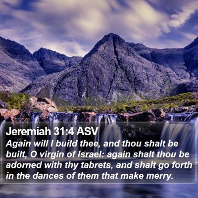 Jeremiah 31:4 ASV Bible Verse Image