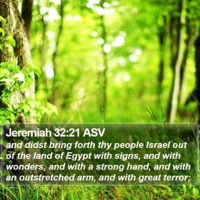 Jeremiah 32:21 ASV Bible Verse Image