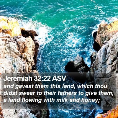 Jeremiah 32:22 ASV Bible Verse Image