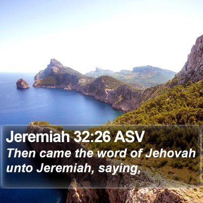 Jeremiah 32:26 ASV Bible Verse Image