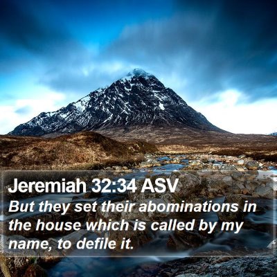 Jeremiah 32:34 ASV Bible Verse Image