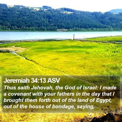 Jeremiah 34:13 ASV Bible Verse Image