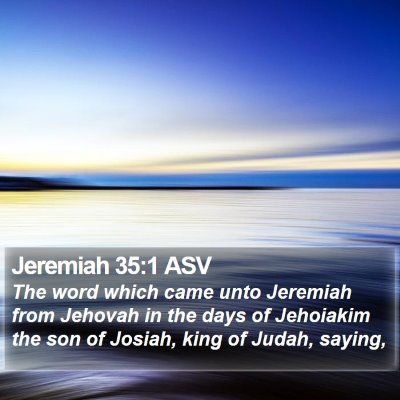 Jeremiah 35:1 ASV Bible Verse Image